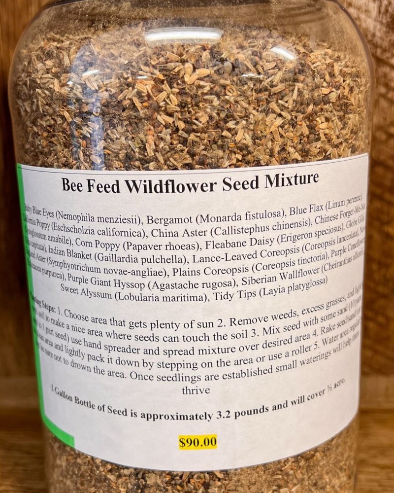 Bee Feed Wildflower Seed Mixture - 3.2 Pounds - West Greeley ...